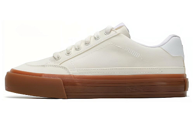PUMA Capris Leather Skateboarding Sneakers 'White'
