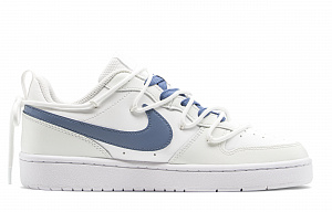 Nike Court Borough Height Increasing Low top Skateboard Shoes GS White Purple 1 3042657