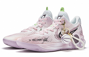 Nike KD Trey 5 IX EP Speeding Through Life Mid-Top Vintage Basketball Shoes Unisex Purple Pink 2 3042711