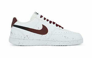 Nike Court Vision 1 Low-Top Skateboard Shoes Men's White Red 1 3042772