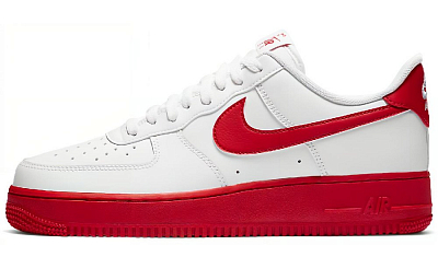 Nike Air Force 1 Low White Red Midsole