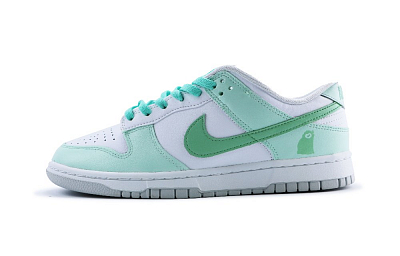 Nike Dunk Low Low-Top Skateboard Shoes Men's White Green
