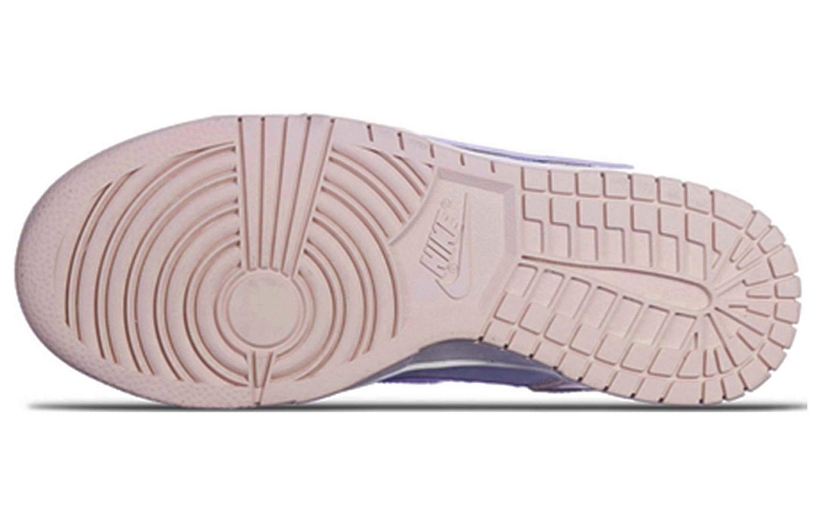 Nike Dunk Low Anti-Slip And Wear-Resistant Lightweight Low-Top Skateboard Shoes Women's Pink White Yellow