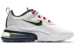 Nike Air Max 270 React White Crimson Women's 1 3054430