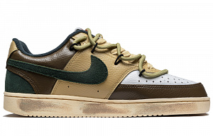 Nike Court Vision 1 Anti-Slip Wear-Resistant Low-Top Skateboard Shoes Unisex Mocha Green 1 3054518