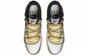 Nike Court Vision 1 Anti-Slip Wear-Resistant Low-Top Skateboard Shoes Unisex Mocha Green 3 3054520