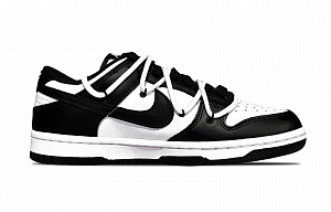 Nike Dunk Low-Top Skateboard Shoes Women's Black White 1 3055485