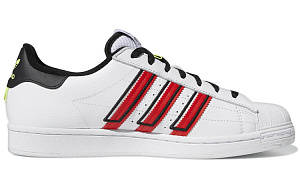Adidas Superstar Cloud White Outlined Red Stripes 1 3055509