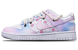 Nike Dunk 'Animal Print' Vibe Anti-Slip Wear-Resistant Low-Top Skateboard Shoes Women's Blue Pink Gradient 1 3055649