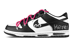 Nike Dunk Low Slip Resistant Low Top Skateboard Shoes Unisex Black Pink 1 3055949