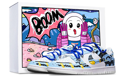 Nike Dunk Low Top Skateboard Shoes GS Haze Blue