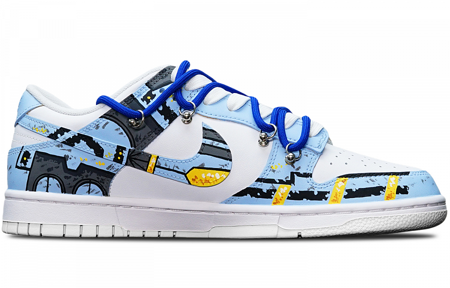 Nike Dunk Low Top Skateboard Shoes GS Haze Blue купить в интернет-магазине Yoocart с быстрой доставкой по России.