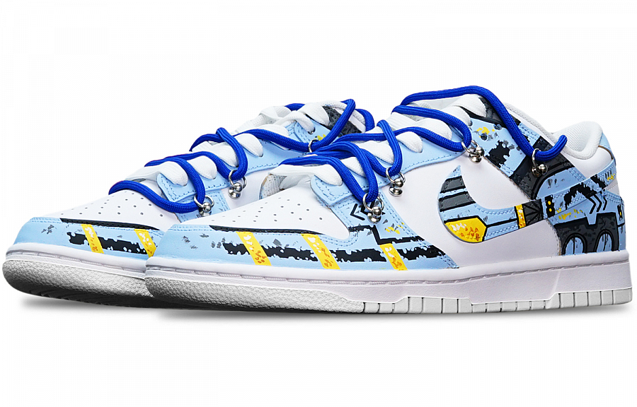Nike Dunk Low Top Skateboard Shoes GS Haze Blue купить в интернет-магазине Yoocart с быстрой доставкой по России.