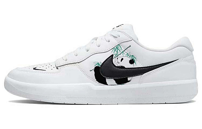 Nike SB Force 58 Low-Top Skateboard Shoes Unisex White Black