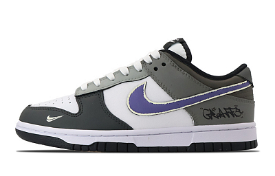 Nike Dunk Low Low-Top Skateboard Shoes Men's Purple