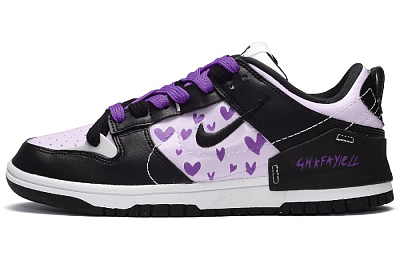 Nike Dunk Disrupt 2 Low-Top Skateboard Shoes Women's Black Purple