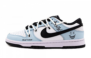 Nike Dunk Low Top Skateboard Shoes Men's Blue White