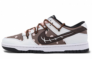 Nike Dunk Low Low-Top Skateboard Shoes Men's Pink White Brown 1 3057559