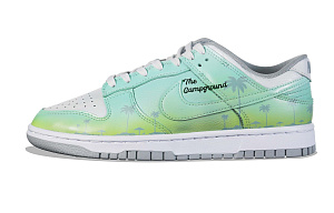 Nike Dunk Retro Low-Top Skateboard Shoes Men's Yellow Green Gradient 1 3057610