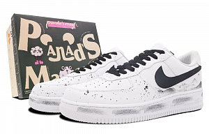 Nike Air Force 1 Low Mountain Stone Retro Low Top Skateboard Shoes Women's Black White