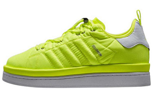 Adidas Originals x Moncler Low Top Skateboard Shoes Unisex Bright Yellow