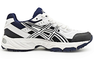 Asics Slip Resistant, Abrasion Resistant, Breathable Low Top Running Shoes Unisex Black White Blue 1 3058551