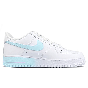 Nike Air Force 1 Anti-Slip Wear-Resistant Low-Top Skateboard Shoes Men's Blue White 2 3058578
