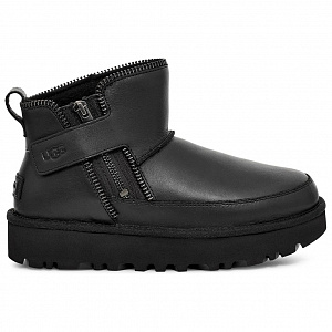 UGG Classic Mini Moto Boot Black Women's 1 3058657