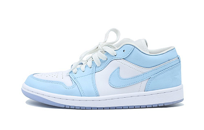 JORDAN Air JORDAN 1 Vintage Basketball Shoes Women's Low Top Blue/White