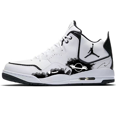 JORDAN Courtside 23 Vintage Basketball Shoes Men Mid Top Black