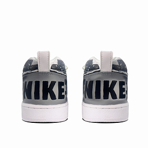 Nike Court Borough Quirky Firework Coverage Abrasion Resistant Low top Skateboard Shoes Men's Black Gray 3 3060613