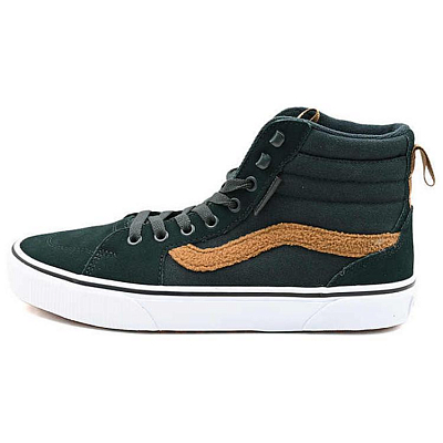 Vans Filmore Anti Slip Wear Resistant High Top Skateboard Shoes Men's Green