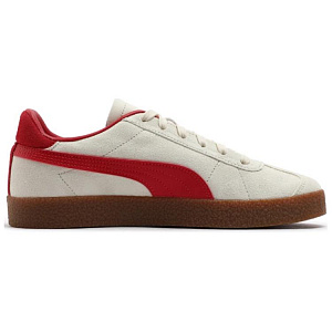 PUMA Club Abrasion Resistant Low Top Skateboard Shoes Unisex White Red Gold 1 3060657