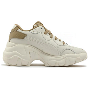 PUMA Pulsar Wedge Low Top Chunky Sneakers Women's White Brown 1 3060682