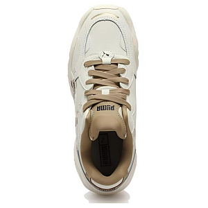 PUMA Pulsar Wedge Low Top Chunky Sneakers Women's White Brown 2 3060683