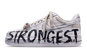 Nike Air Force 1 Anti Slip Wear Resistant Low Top Skateboard Shoes Unisex Gray Black 1 3060704