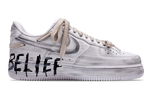 Nike Air Force 1 Anti Slip Wear Resistant Low Top Skateboard Shoes Unisex Gray Black 2 3060705