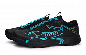 Arcteryx Aerios Fl 2 Slip Resistant, Abrasion Resistant, Breathable Low Top Outdoor Shoes Unisex Black Lake Blue 3 3060713