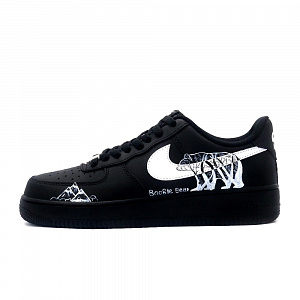 Nike Air Force 1 Lightweight And Breathable Low-Top Skateboard Shoes Unisex Black White