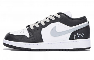 Jordan Air Jordan 1 Vintage Basketball Shoes Women's Low top White/Gray