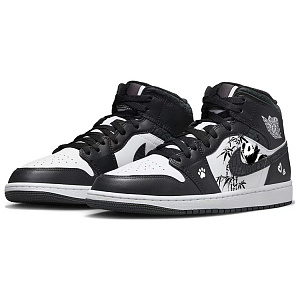 Jordan Air Jordan 1 Vintage Basketball Shoes Men's Mid top White/Blue 2 3060890