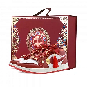 Jordan Air Jordan 1 Vintage Basketball Shoes Men's Low top White/Red