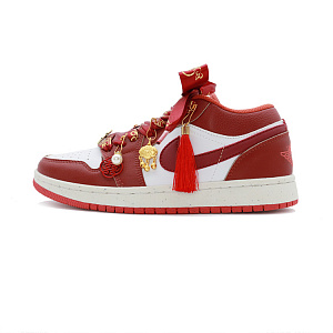 Jordan Air Jordan 1 Vintage Basketball Shoes Men's Low top White/Red 1 3060910
