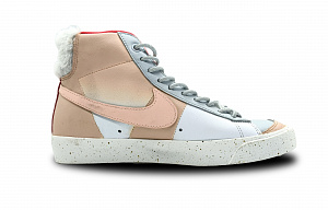 Nike SB Zoom Blazer Cushioned Wear-Resistant Lightweight Mid-Top Skateboard Shoes Women's White Pink 1 3060922