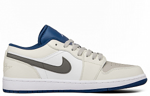 Jordan Air Jordan 1 Paris Breeze Cushioned Slip-Resistant Low-Top Vintage Basketball Shoes Men's Beige Brown 1 3060981