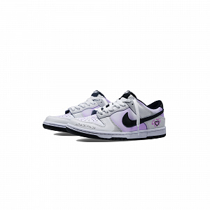 Nike Dunk Skateboard Shoes Unisex Low-Top Black White Purple 2 3061130