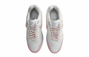 Nike Air Max 1 Sweetheart Macaron Anti Slip Wear Resistant Low Top Casual Shoes Women's Blue Pink White 3 3061154