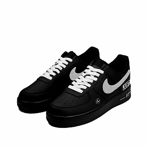 Nike Air Force 1 Coverage Warm Low-Top Skateboard Shoes Unisex Black 2 3061360