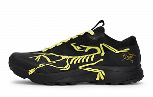 Arcteryx Aerios Fl 2 Slip Resistant, Abrasion Resistant, Breathable Low Top Outdoor Shoes Unisex Black Yellow 1 3061364