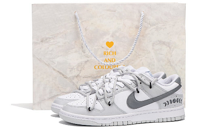 Nike Dunk Skateboard Shoes Men Low-Top Gray